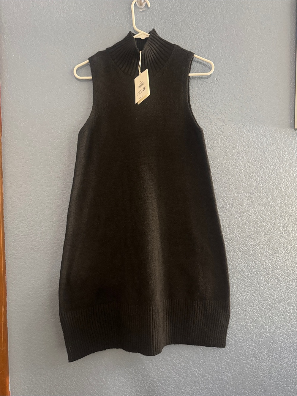 FA Turtleneck Mini Dress - Black